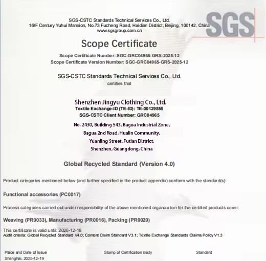SGS Certified